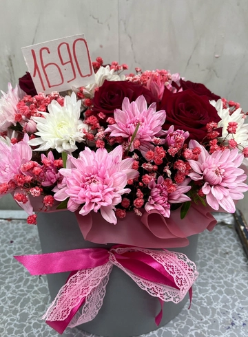 Композиция в корзине «Притяжение» от интернет-магазина цветов в 